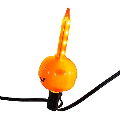 Kurt Adler 7-Light LED Pumpkin Streaming String Light Set