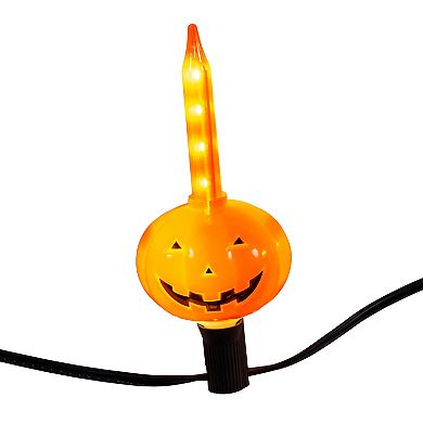 Kurt Adler 7-Light LED Pumpkin Streaming String Light Set