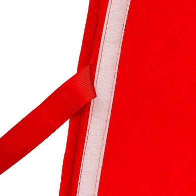 Kurt Adler 12 by 28-Inch Quilted Velvet Christmas Tree Skirt