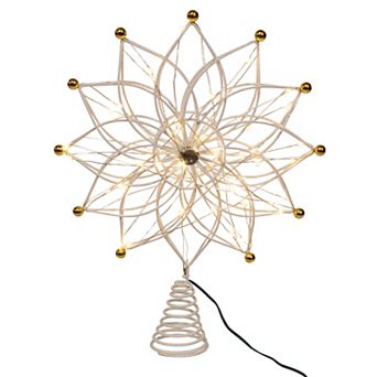 Kurt Adler 14.5-Inch 50-Light 12-Point Star Christmas Tree Topper