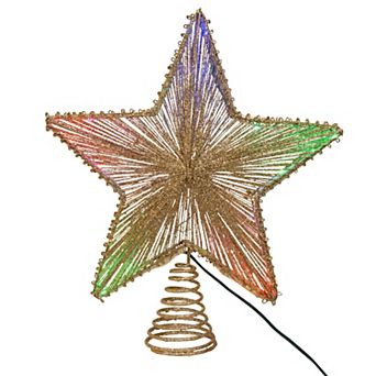Kurt Adler 11.5-Inch 27-Light Multicolor LED Star Christmas Tree Topper