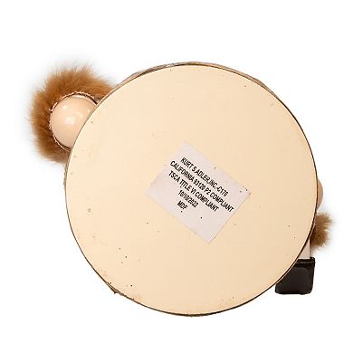 Kurt Adler 10-Inch Wooden Rustic Glamour Gnome Nutcracker Figurine Table Decor