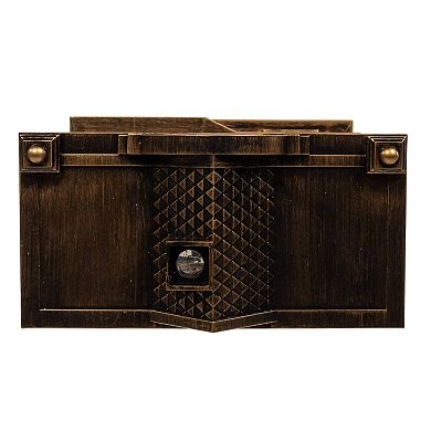 Kurt Adler 5.84-Inch Battery Operated Lighted Santa Fireplace Water Lantern Table Decor