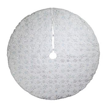 Kurt Adler 48-Inch Snowflake Border Christmas Tree Skirt