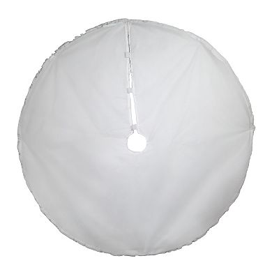 Kurt Adler 48-Inch Snowflake Border Christmas Tree Skirt