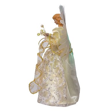 Kurt Adler 12-Inch 30-Light Fiber Optic Angel Christmas Tree Topper