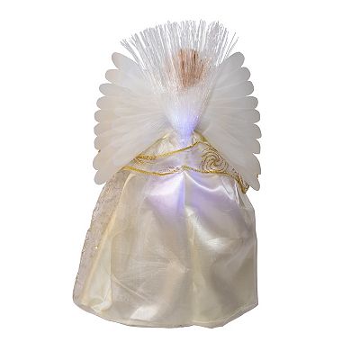 Kurt Adler 12-Inch 30-Light Fiber Optic Angel Christmas Tree Topper