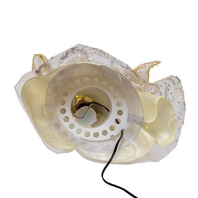 Kurt Adler 12-Inch 30-Light Fiber Optic Angel Christmas Tree Topper