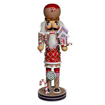 Kurt Adler 12-Inch Gingerbread Nutcracker Figurine Table Decor