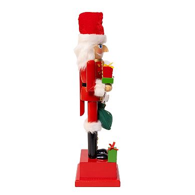 Kurt Adler Wooden 15-Inch Santa Countdown Nutcracker Table Decor