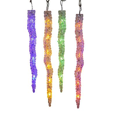 Kurt Adler 60-Light Dual Color LED 12-pc. Icicle String Light Set