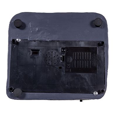 Kurt Adler 8.5-Inch Battery Operated Lighted Musical Santa Village Scene Table Decor