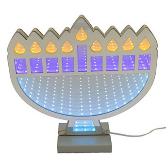 Kurt Adler 9.84-Inch Menorah Infinity Light