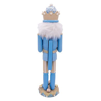 Kurt Adler 15-Inch Wooden Beach Nutcracker Figurine Table Decor