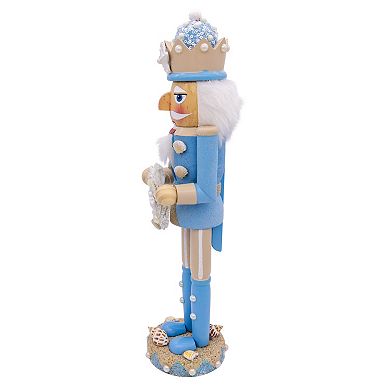 Kurt Adler 15-Inch Wooden Beach Nutcracker Figurine Table Decor