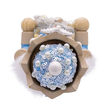 Kurt Adler 15-Inch Wooden Beach Nutcracker Figurine Table Decor