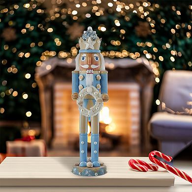 Kurt Adler 15-Inch Wooden Beach Nutcracker Figurine Table Decor