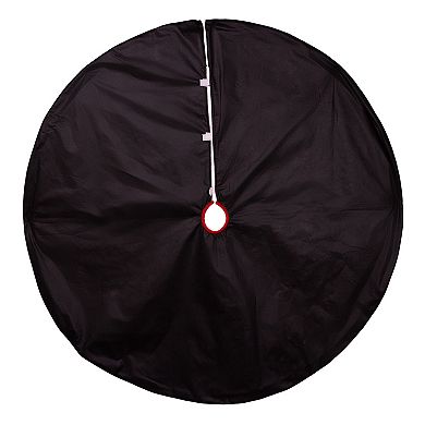 Kurt Adler 48-Inch Plaid Cowboy Design Appliqué Christmas Tree Skirt
