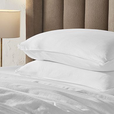 SUPERIOR Chloe 3-pc. Cotton Linen-Texture Solid Duvet Cover & Shams Set