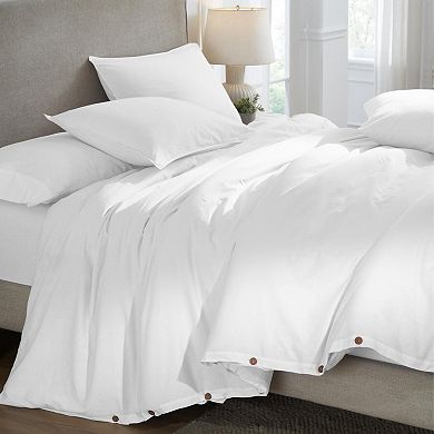 SUPERIOR Carmen 3-pc. Relaxed Vintage Wash Solid Duvet Cover & Shams Set