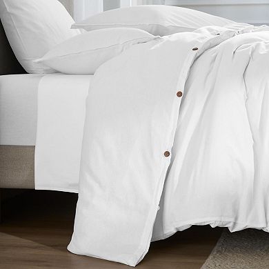 SUPERIOR Carmen 3-pc. Relaxed Vintage Wash Solid Duvet Cover & Shams Set
