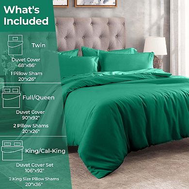 SUPERIOR 3-pc. Egyptian Cotton 400 Thread Count Solid Duvet Cover & Shams Set