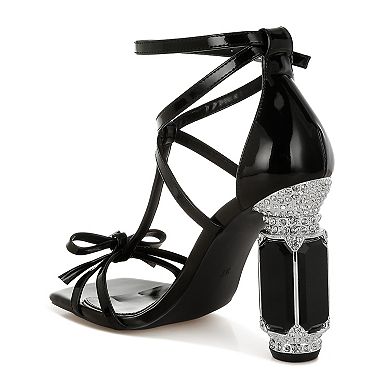 London Rag Affluence Women's Jeweled High Heel Sandals