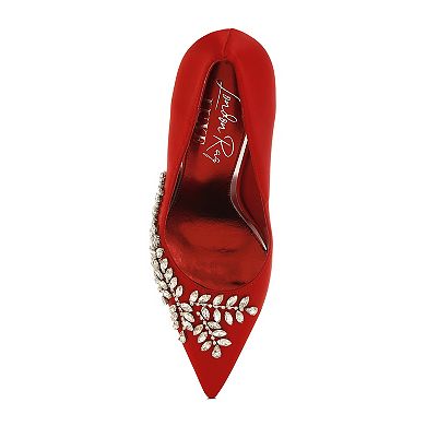 London Rag Ashlyn Women's Rhinestone Embellished Stiletto