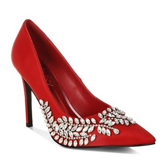 London Rag Ashlyn Women's Rhinestone Embellished Stiletto