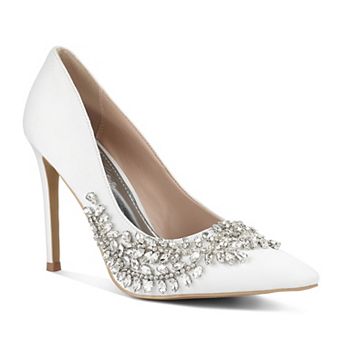 London Rag Ashlyn Women's Rhinestone Embellished Stiletto