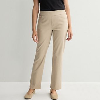 Women's Croft & Barrow® Pull-On Stretch Twill Pants