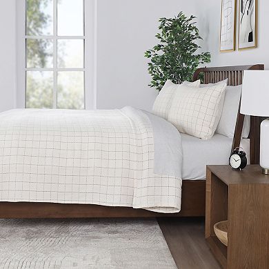 Vellux Yukon Ivory Coverlet Set with Shams