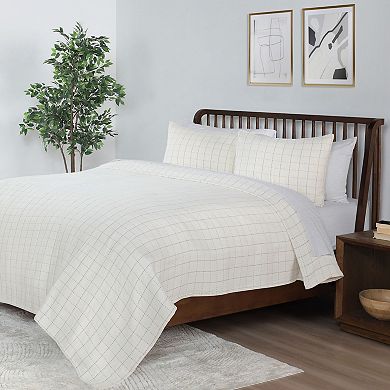 Vellux Yukon Ivory Coverlet Set with Shams