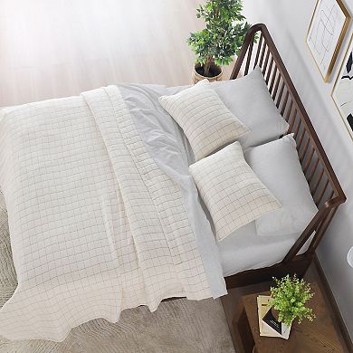 Vellux Yukon Ivory Coverlet Set with Shams