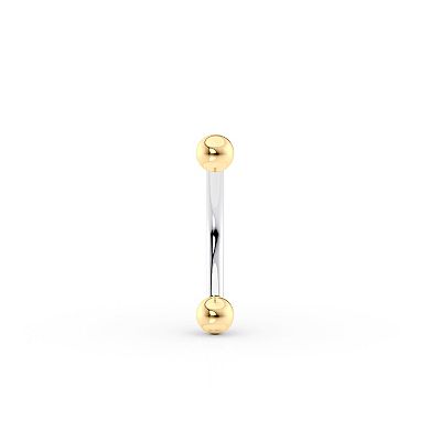 Lila Moon 14k Gold Internally Threaded Ball Belly Ring