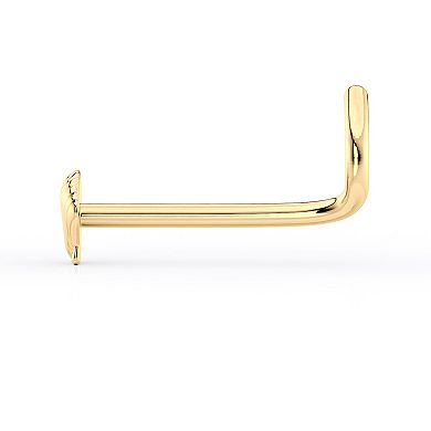 Lila Moon 14k Gold Shell Curved Nose Ring