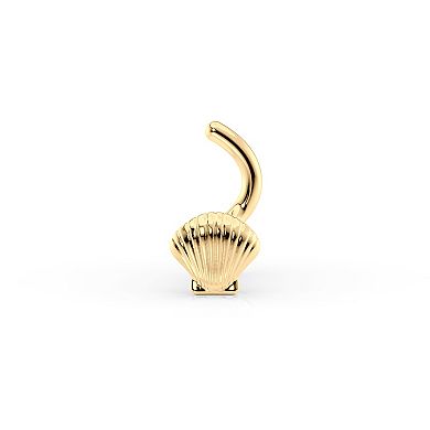 Lila Moon 14k Gold Shell Curved Nose Ring