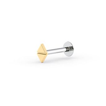 Lila Moon 14k Gold Internally Threaded Micro Labret Pin