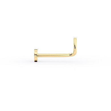 Lila Moon 14k Gold Curved Nose Stud