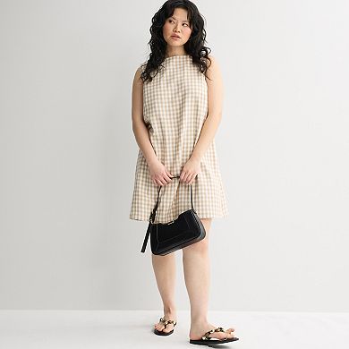 Juniors' Plus Size SO® Sleeveless Linen Blend Shift Dress