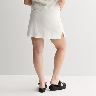 Juniors' Plus Size SO® Mini Classic Linen Skort