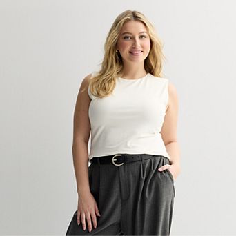 Juniors' Plus Size SO® Crewneck Tank Top