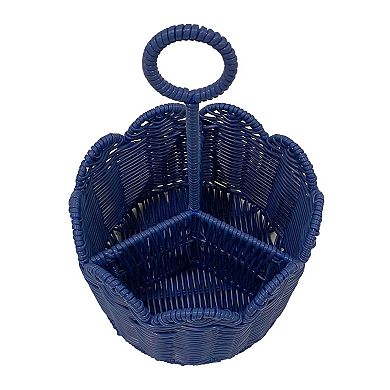 Americana Resin Wicker Utensil Caddy