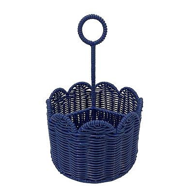 Americana Resin Wicker Utensil Caddy