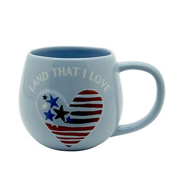 Americana Land That I Love Heart Mug