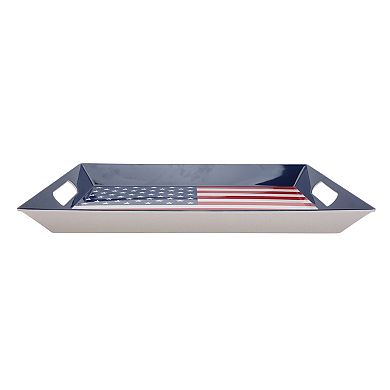 Americana American Flag Serving Tray with Handles