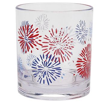 Americana Fireworks Short Drinking Glass
