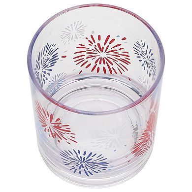 Americana Fireworks Short Drinking Glass