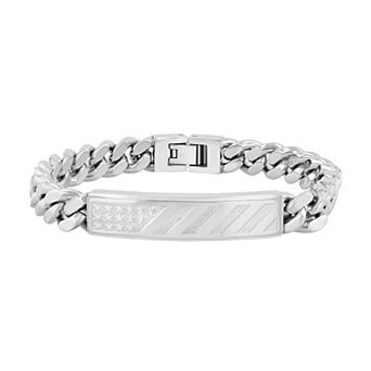 Steel Nation Men's Stainless Steel ID Bracelet