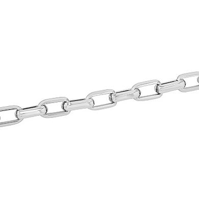 Steel Nation Men's Stainless Steel Polished Oval Link Bracelet